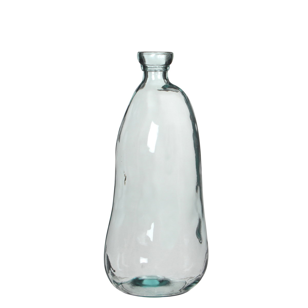 Clear Flesvormige Vaas Transparant H51 x Ø22 cm