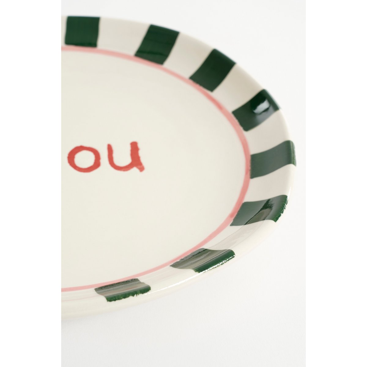 Vacation Kiss Servies set 6-delig Steengoed Roze Geel Groen