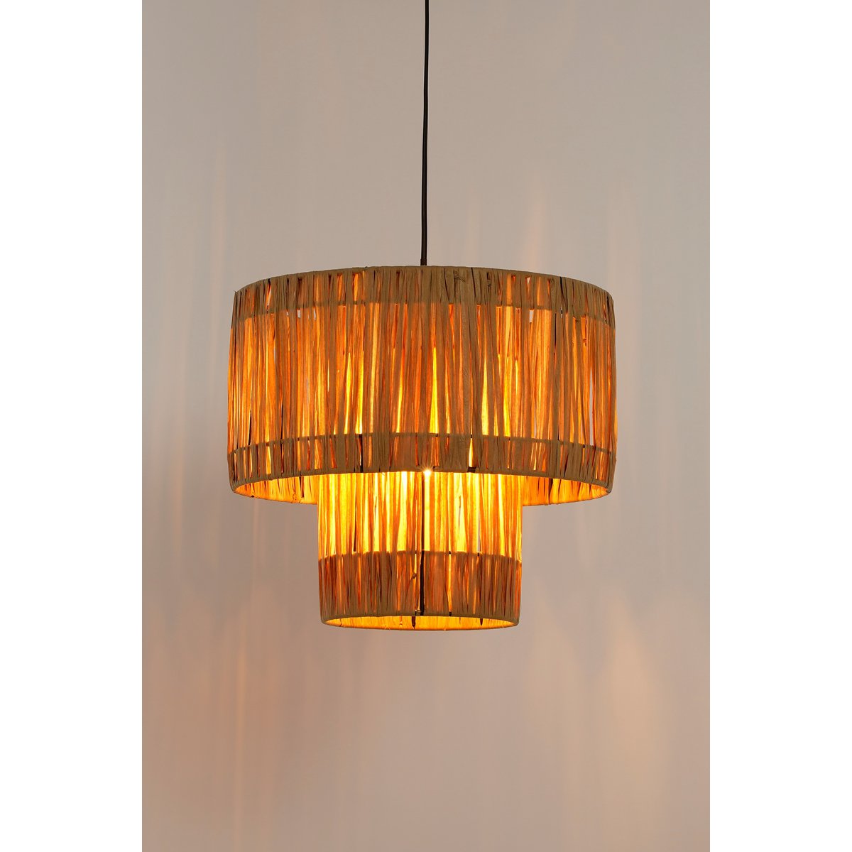 Altair Hanglamp Raffia Lichtbruin