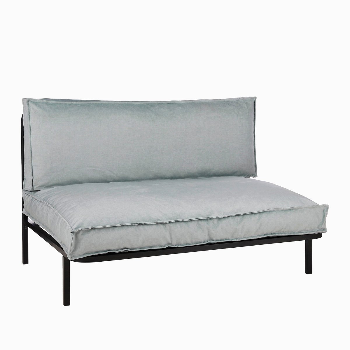 Rome Loungebank L122 x B83 x H78 cm Metaal Zwart