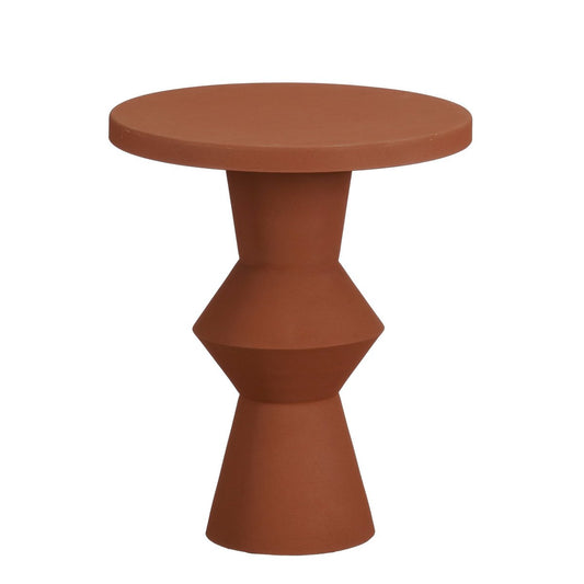 Milo Bijzettafel H41 x Ø34 cm Metaal Terra