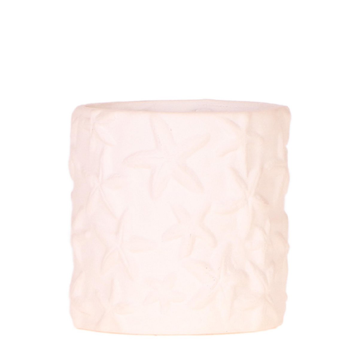 Zeesterren sierpot Keramiek Off White Ø9cm