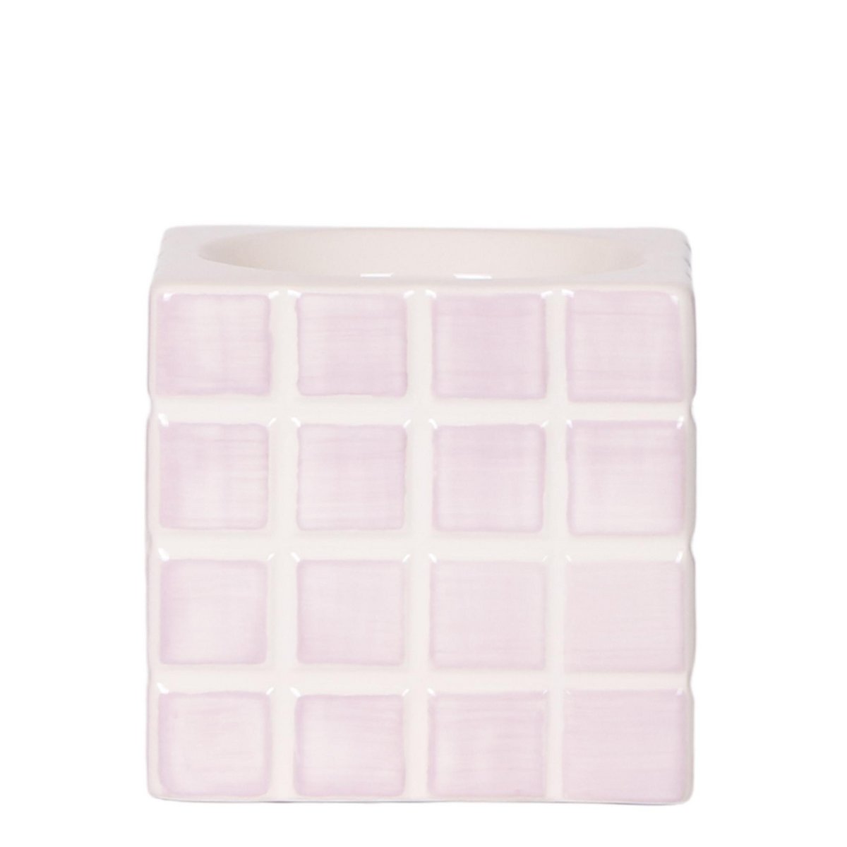 Pink Cube Canvas Keramiek sierpot Ø9cm