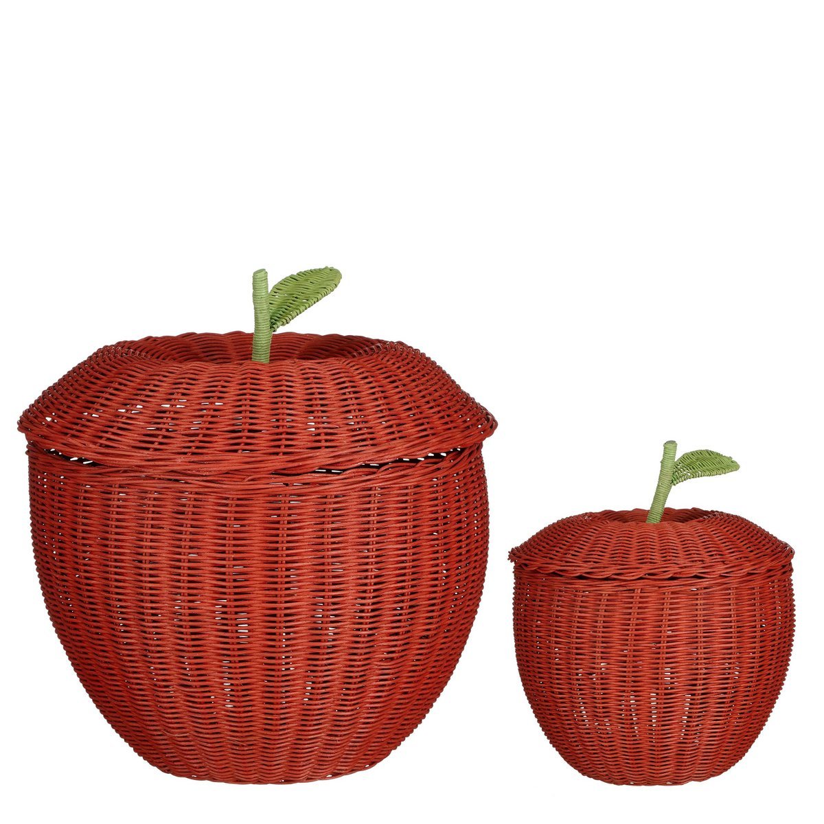 Appel Opbergmand met Deksel Set van 2