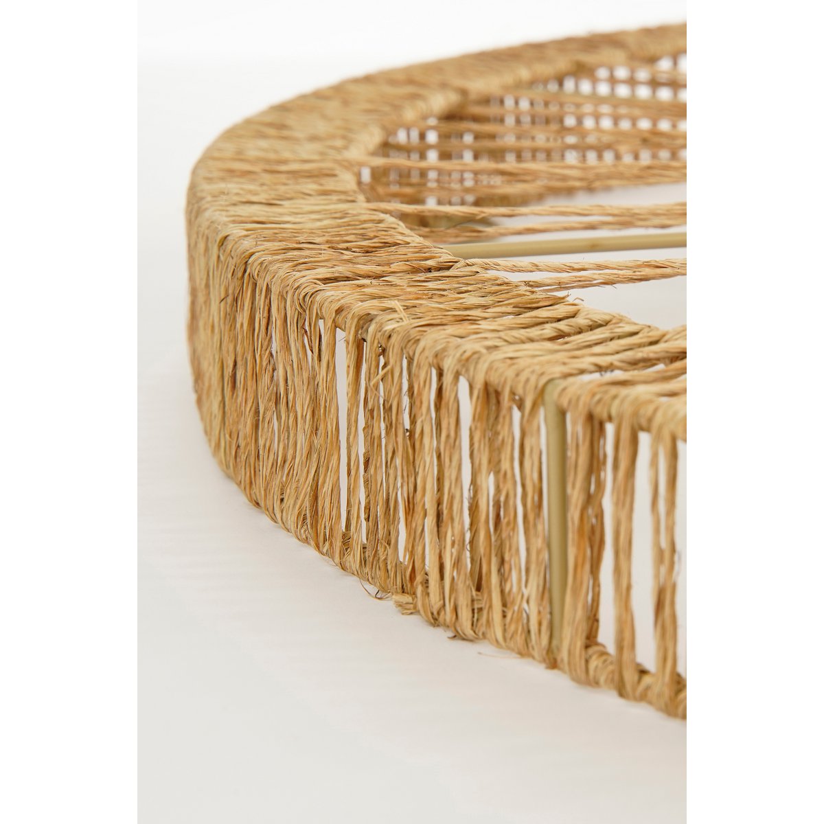 Lucy Wandspiegel H5 x Ø70 cm Jute Lichtbruin
