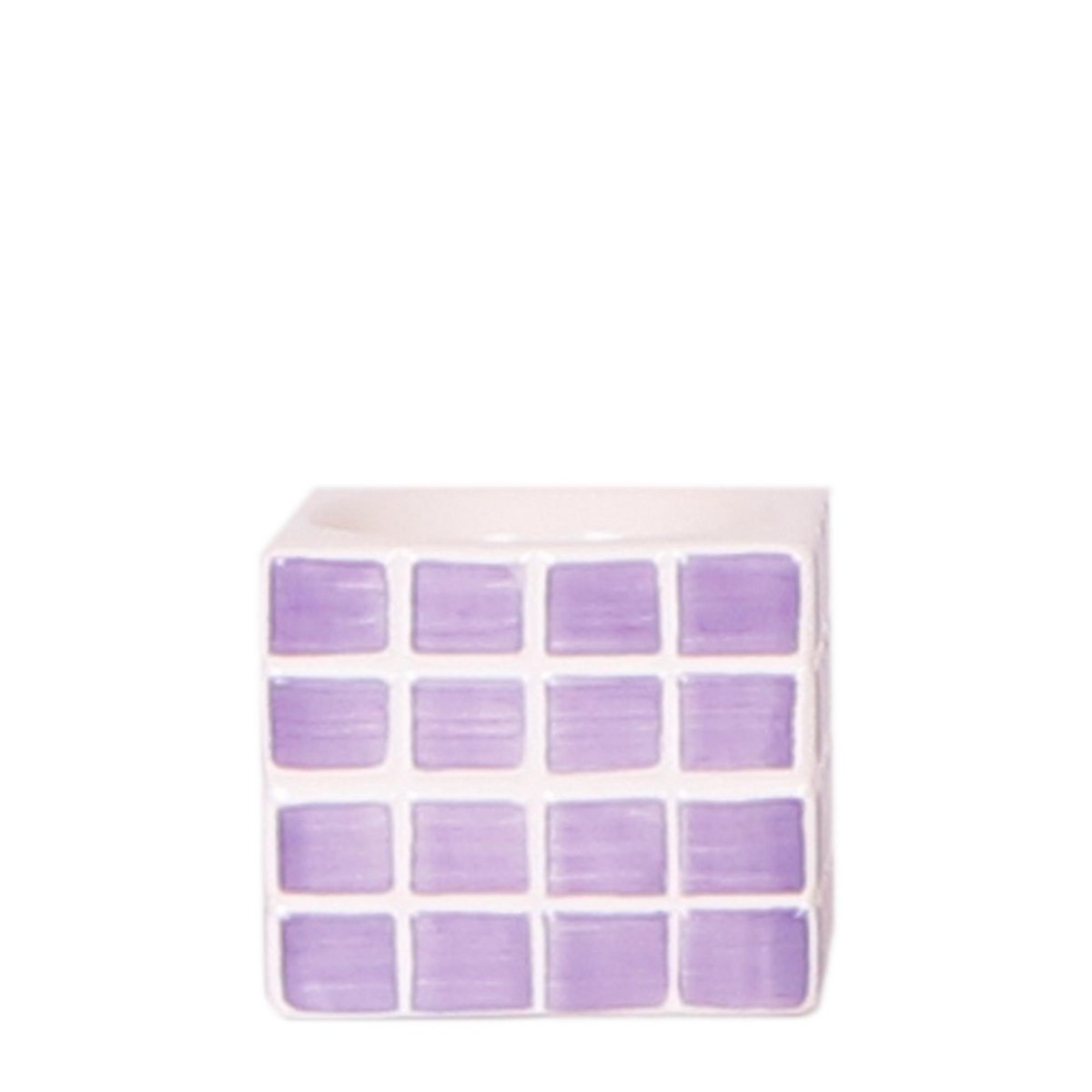 Lilac Cube Canvas Keramiek sierpot Ø6cm