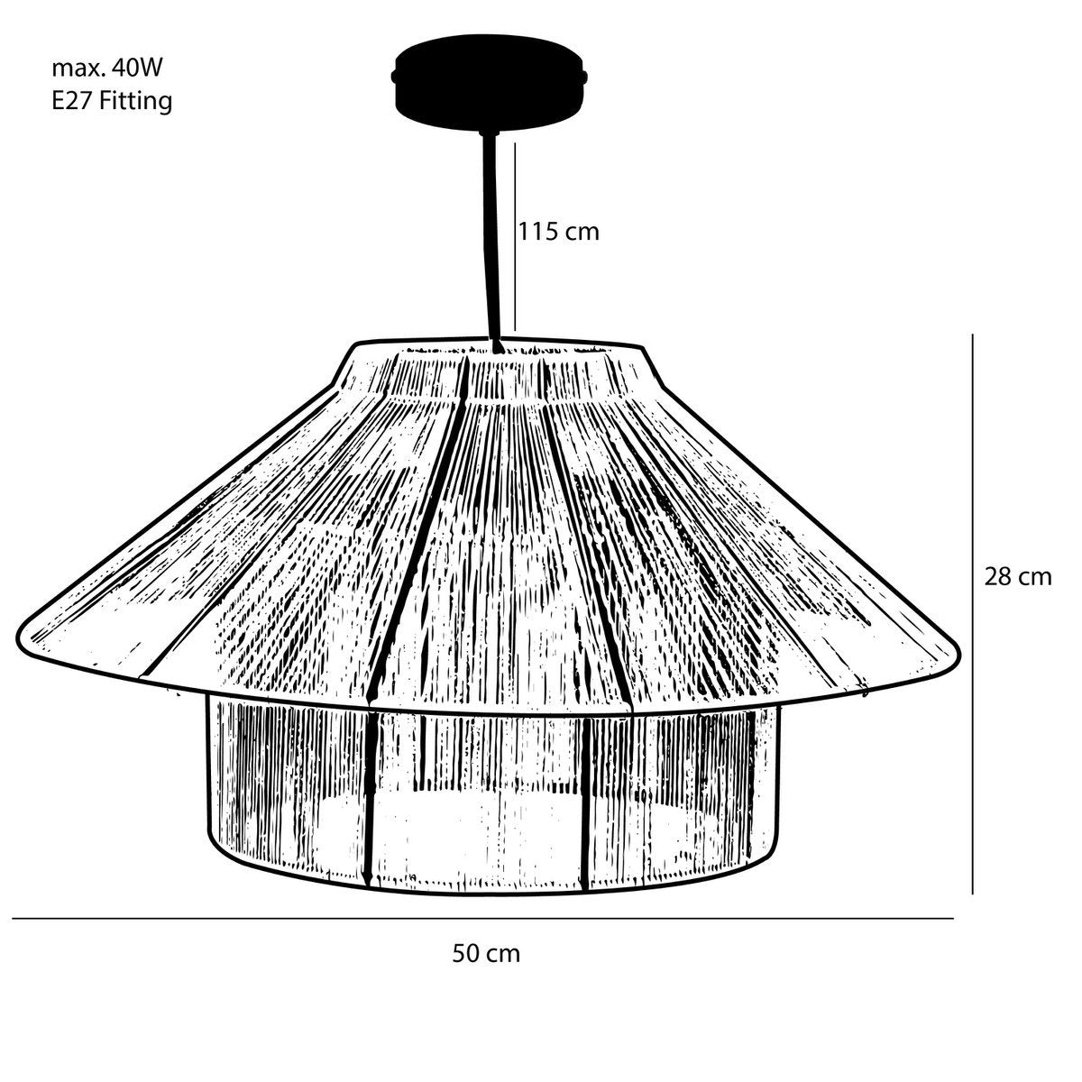 Bhodi Hanglamp Jute