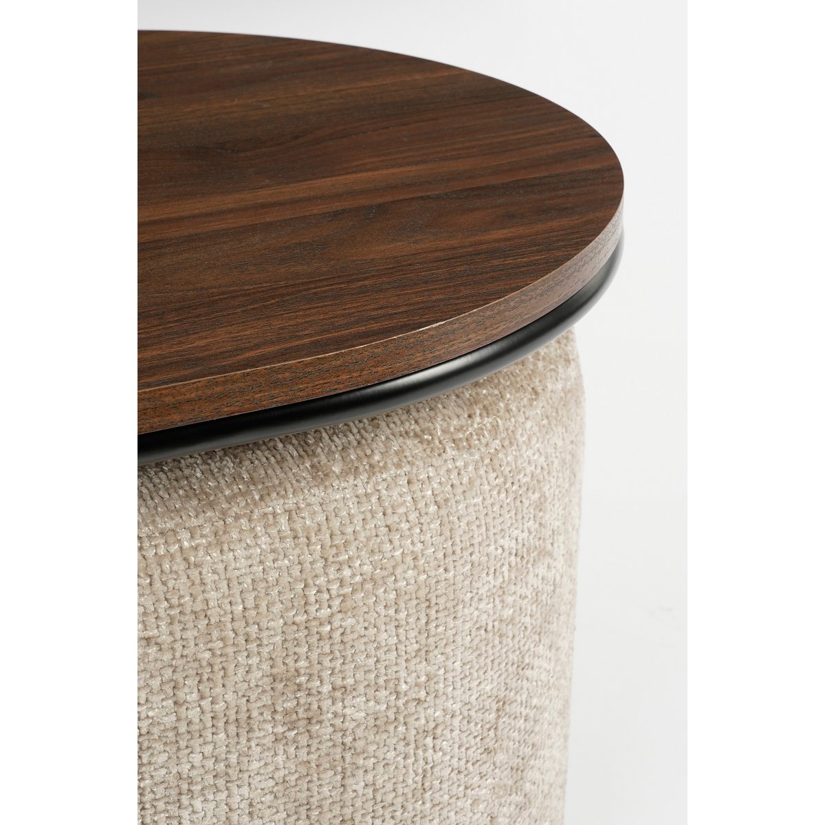 Multi Salontafel met 2 poefjes