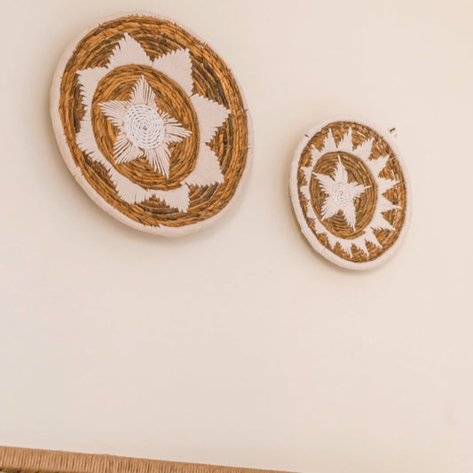 Kay Wanddecoratie | Decoratieve Schaal van Bananenvezel 2 maten