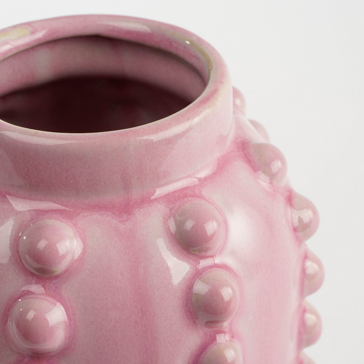 Bubble Vaas Lang H30 x Ø11 cm Keramiek Roze