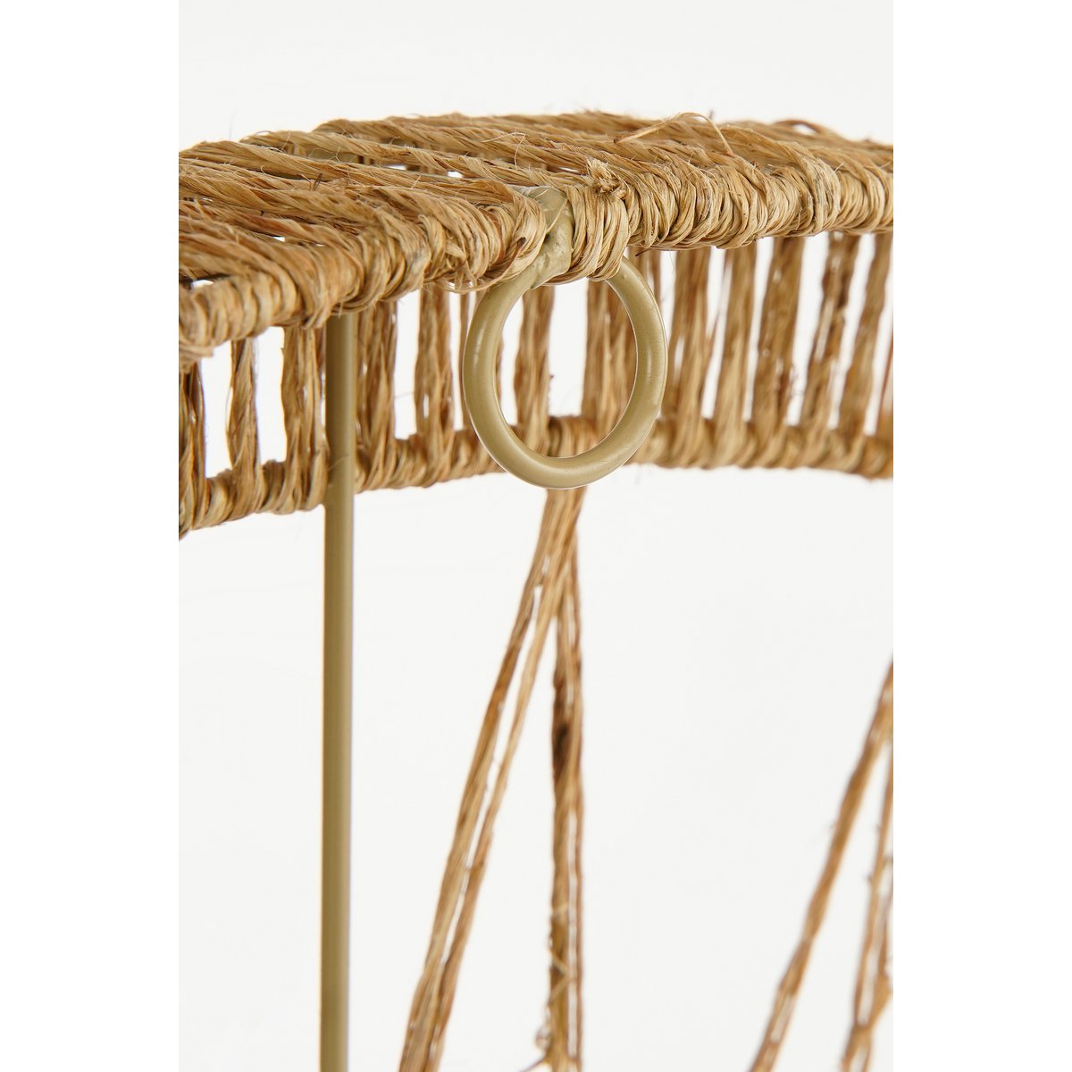 Lucy Wandspiegel H5 x Ø60 cm Jute Lichtbruin