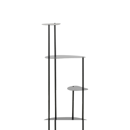 Esra Plantentafel L48 x B27 x H100 cm Metaal Zwart