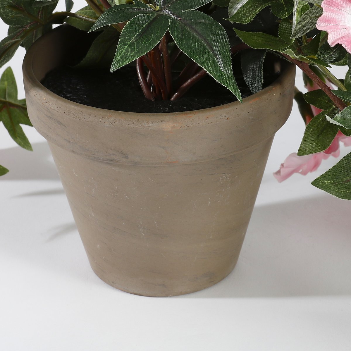 Petunia Kunst Hangplant in Bloempot Stan L25 x B45 x H50 cm Roze