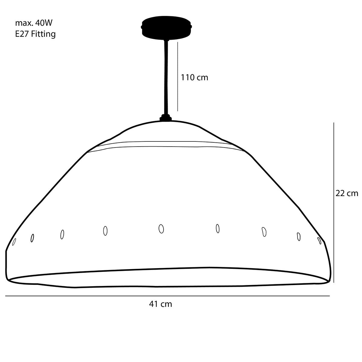 Tiara Hanglamp Jute M