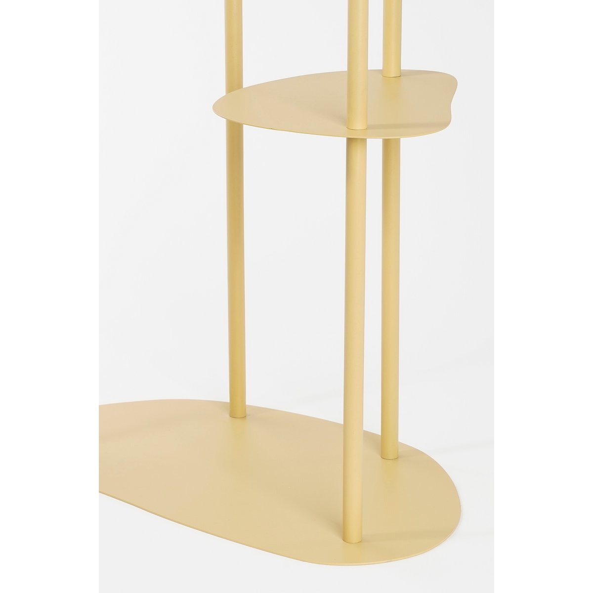 Esra Plantentafel L48 x B27 x H140 cm Metaal Lichtgeel