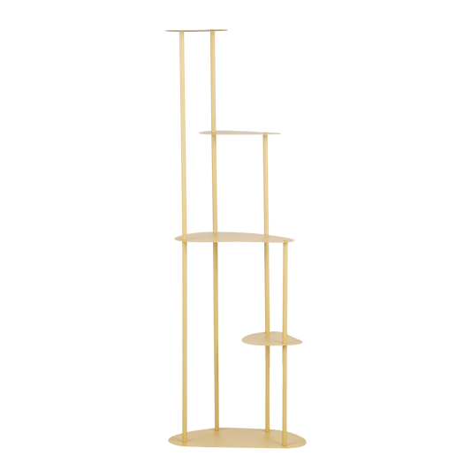 Esra Plantentafel L48 x B27 x H140 cm Metaal Lichtgeel