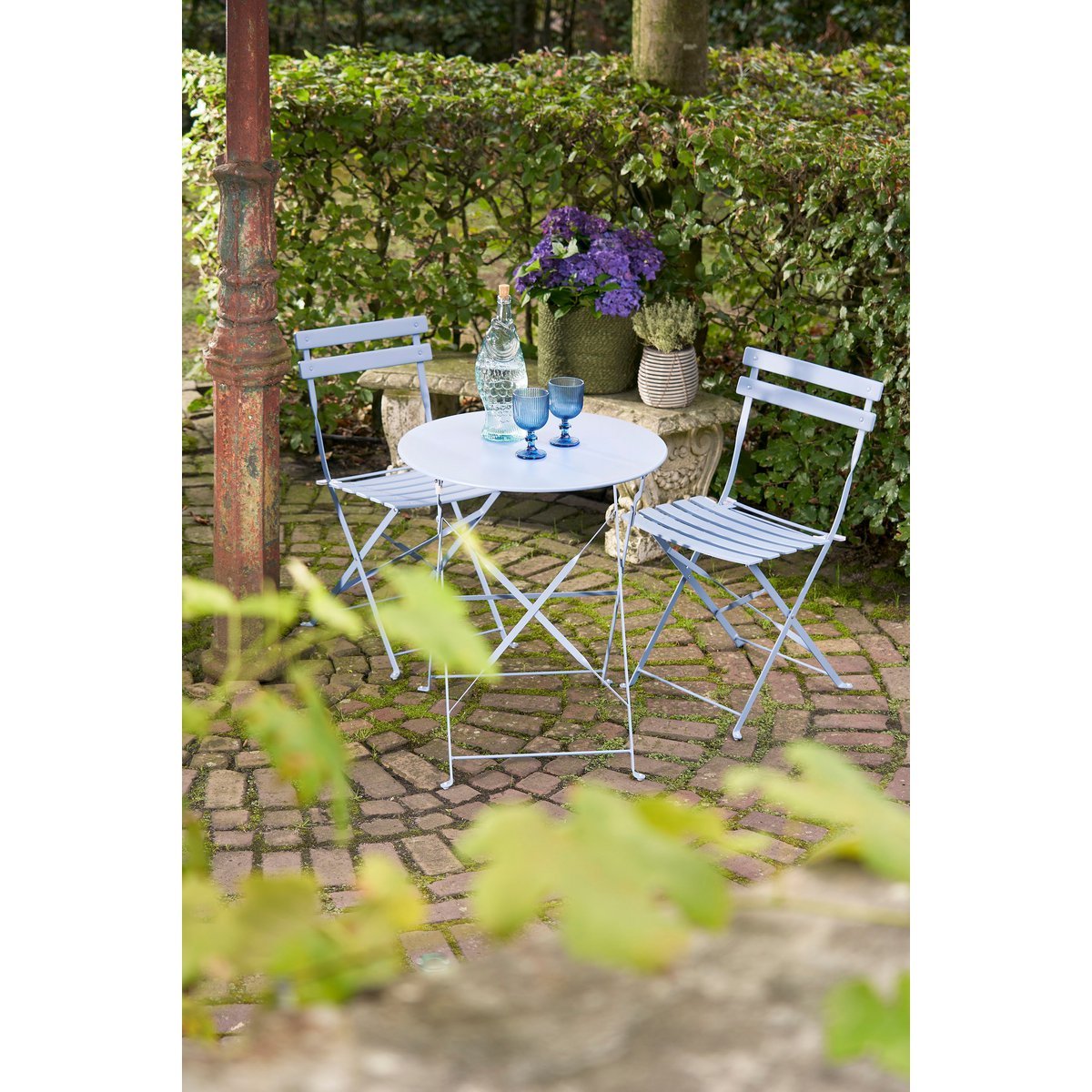 Verona Bistroset Set van 3 Metaal Lichtblauw