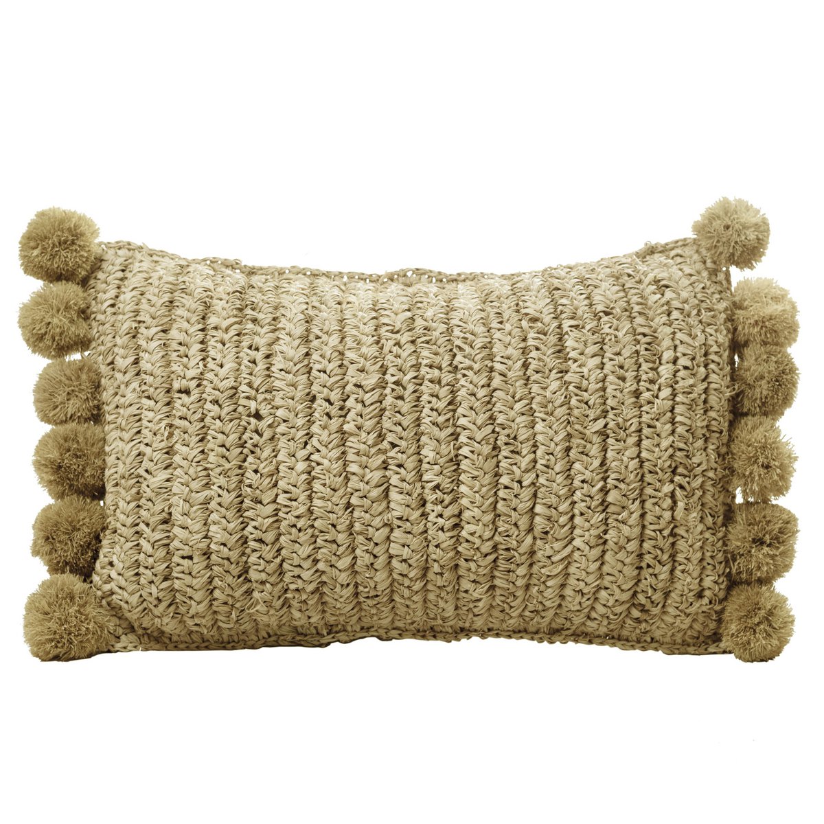 Bali Sierkussen met vulling gemaakt van Raffia
