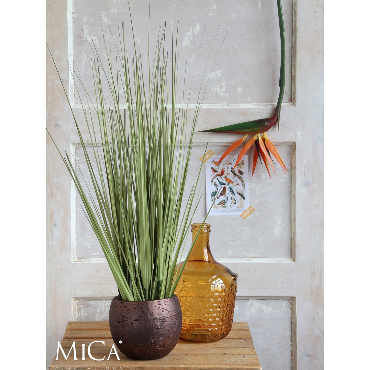 Gras Kunstplant H92 x Ø35 cm Groen