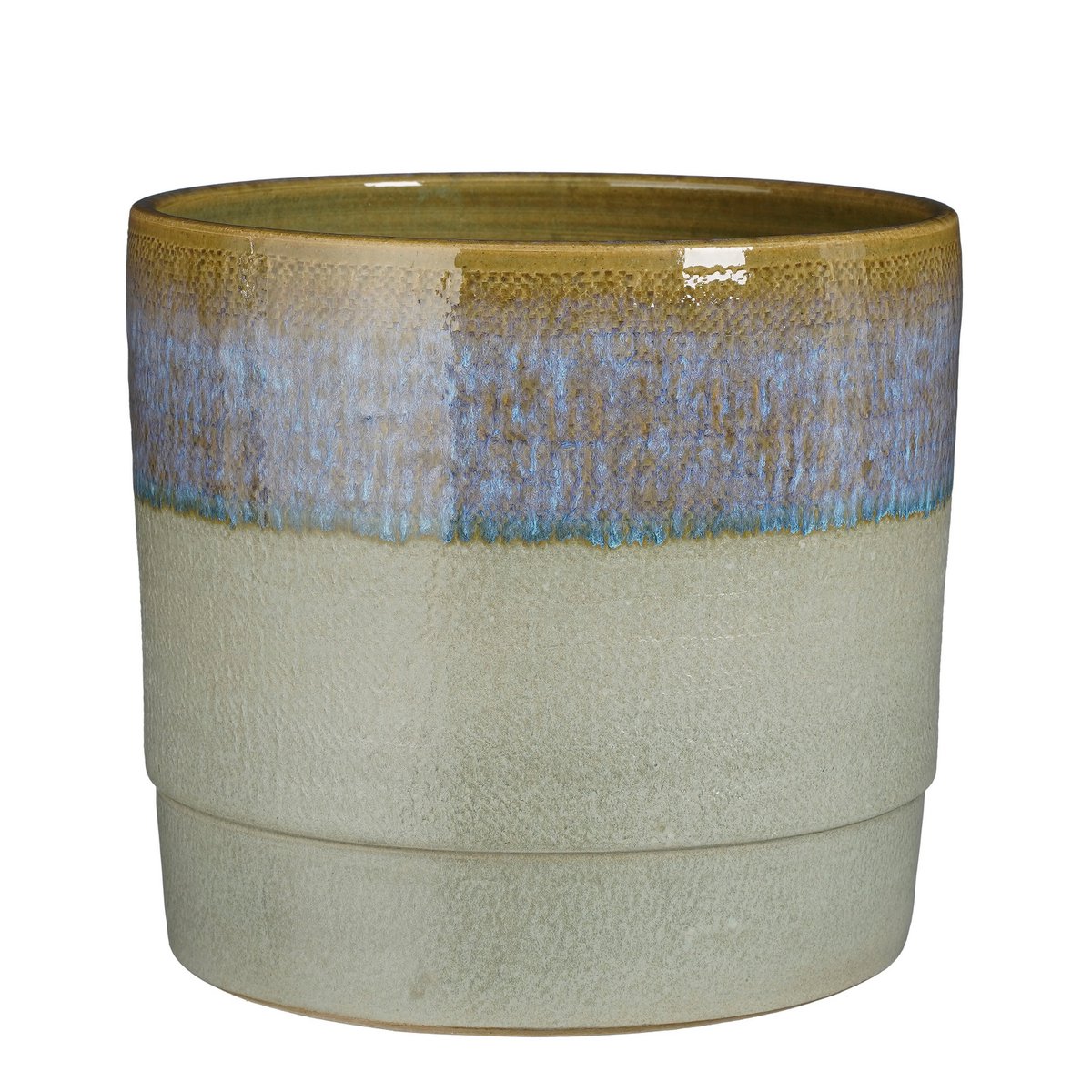 Eden Bloempot H24 x Ø26 cm Terracotta Donkerblauw
