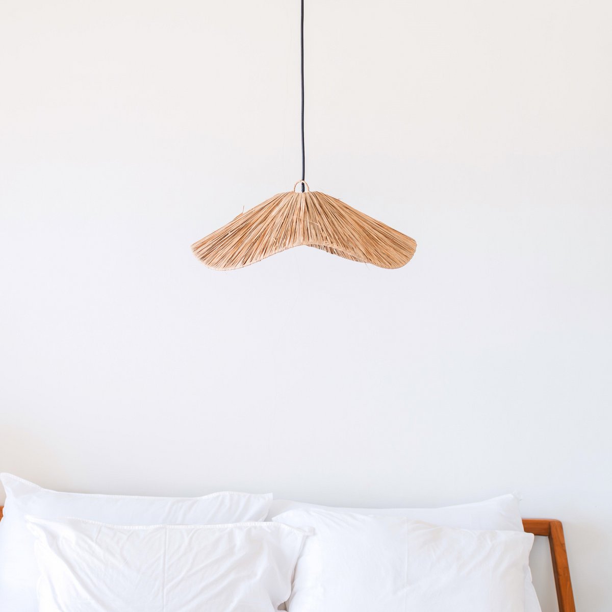 BOHO lampenkap grote raffia plafondlamp gemaakt van raffia Rasa Ø 53 cm