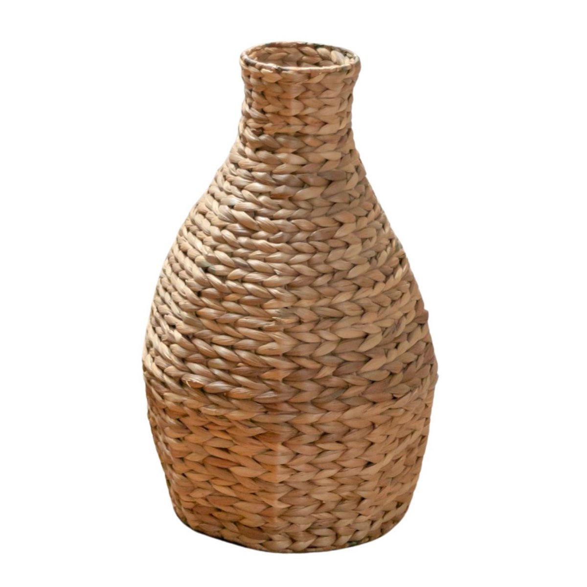 Nila Fles vormige BOHO Gevlochten Vaas Naturel