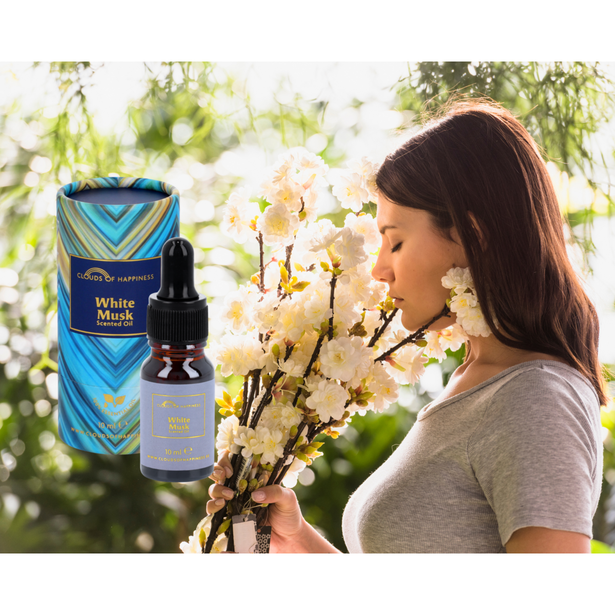 Set van 3 geuroliën White Musk + Flowery Woods + Winter Delight Scented Oils