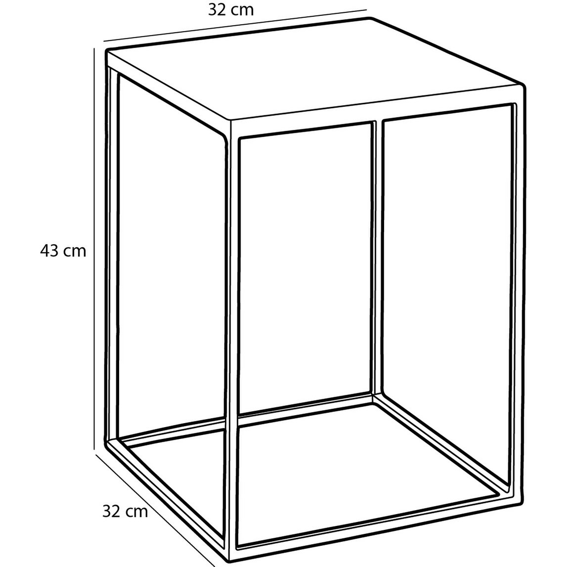 Rosie Bijzettafel voor Buiten Set van 2 L38 x B38 x H48 cm Metaal Roze