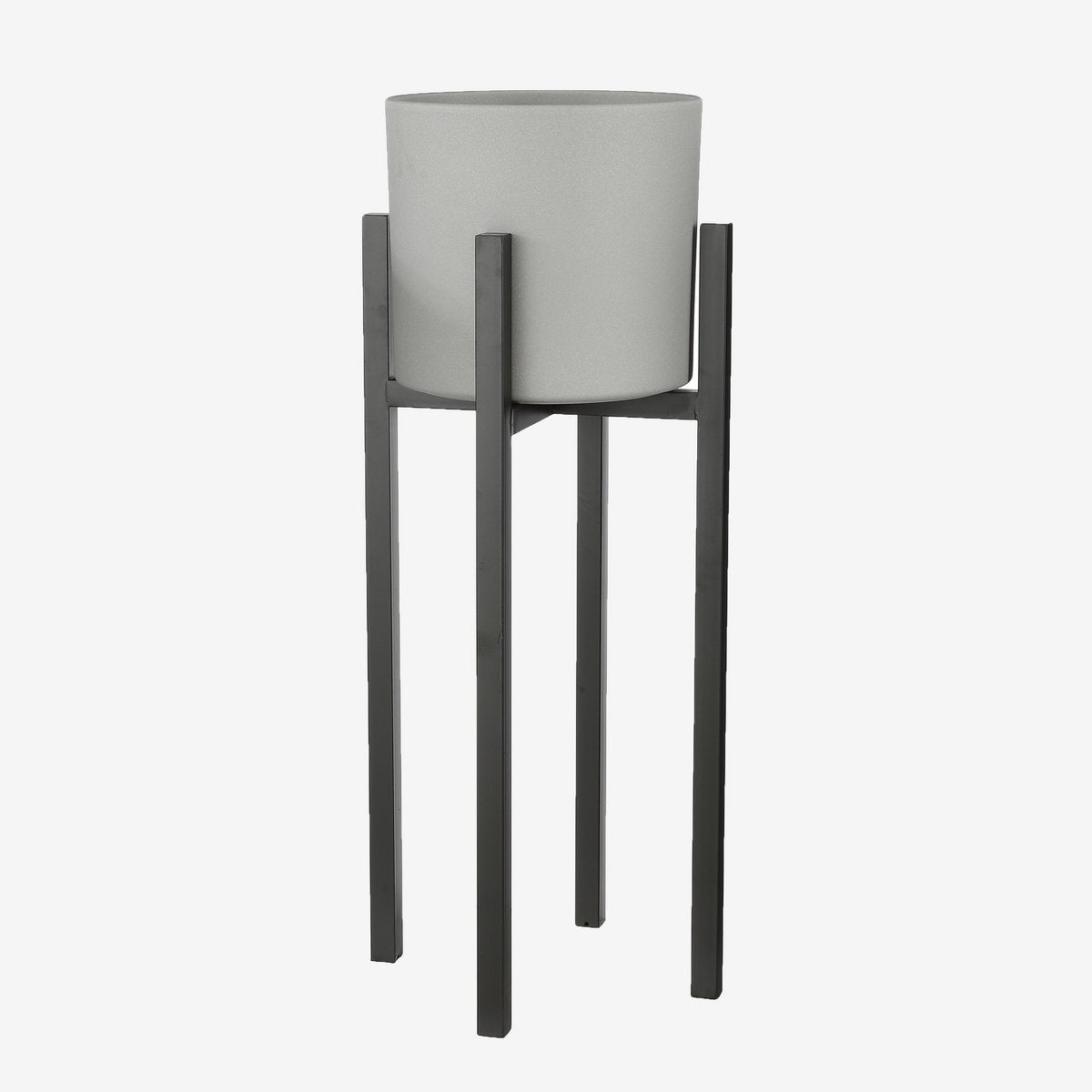 Flora Plantenstandaard XL L38 x B38 x H95 cm Metaal Zwart
