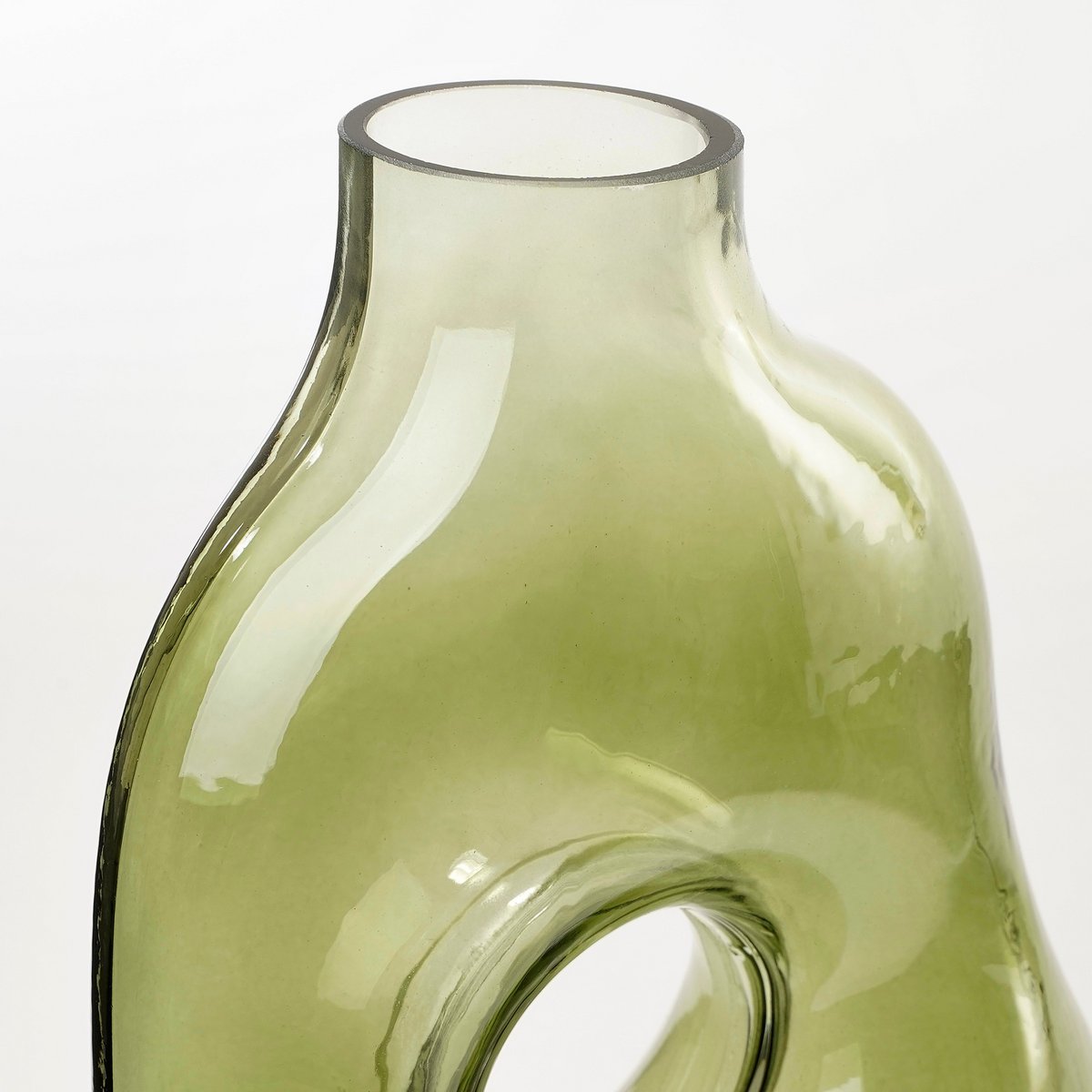 Uniq Clear Vaas glas Lichtgroen  L19 x B11 x H25 cm