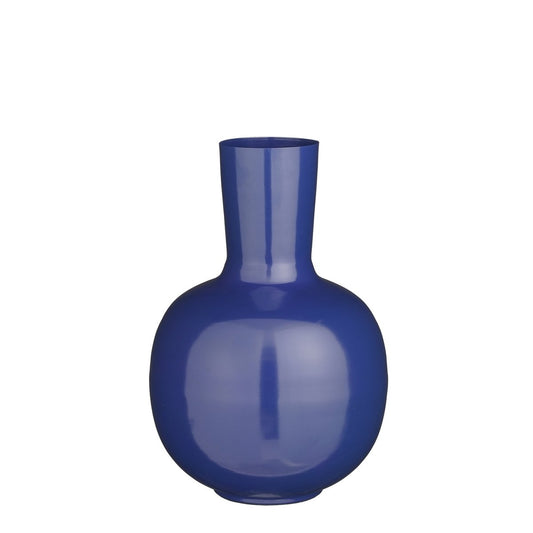 Mika Vaas H42 x Ø28 cm Metaal Blauw