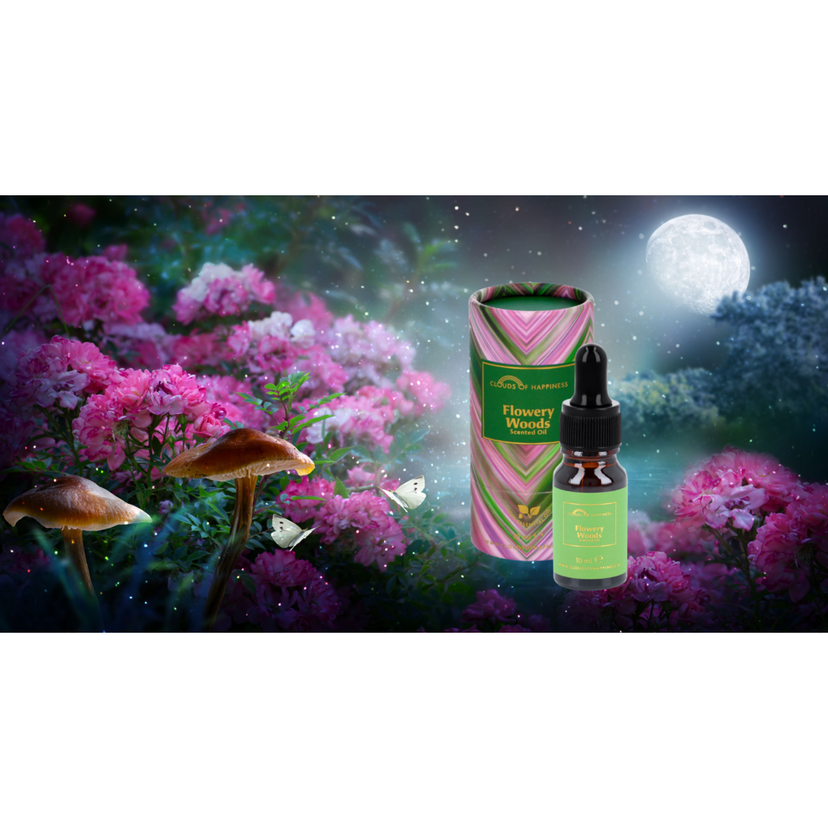 Set van 3 geuroliën White Musk + Flowery Woods + Winter Delight Scented Oils
