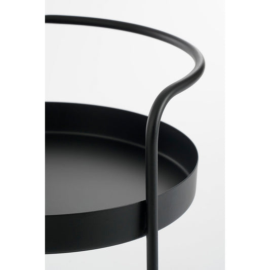 Lile Etagère 2-Laags H35 x Ø25 cm Metaal Zwart