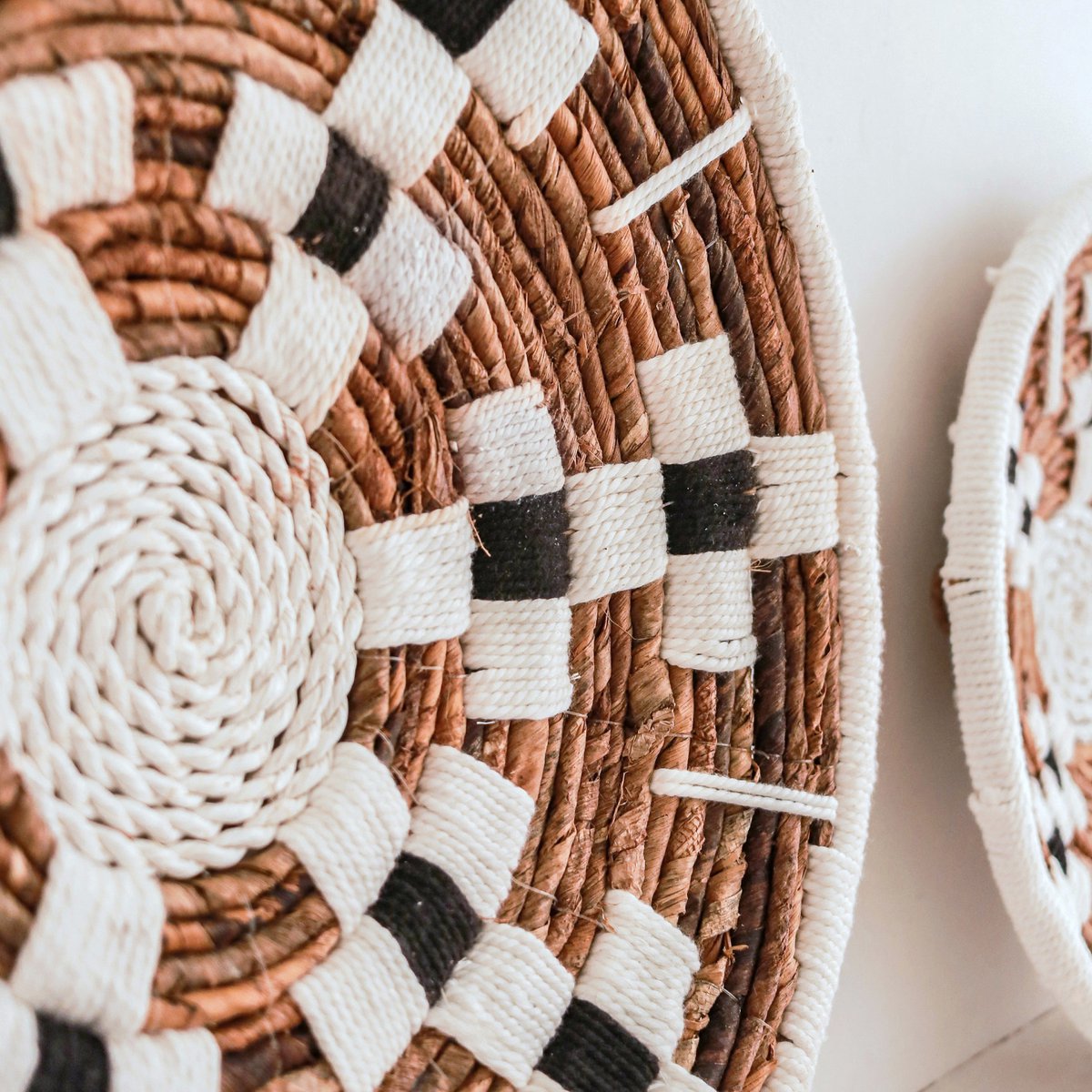 Tropika Wanddecoratie BOHO gemaakt van Bananenvezel 2 maten