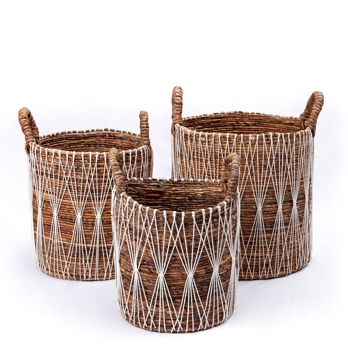 Aurum Boho Opbergmand | Plantenmand gemaakt van bananenvezel