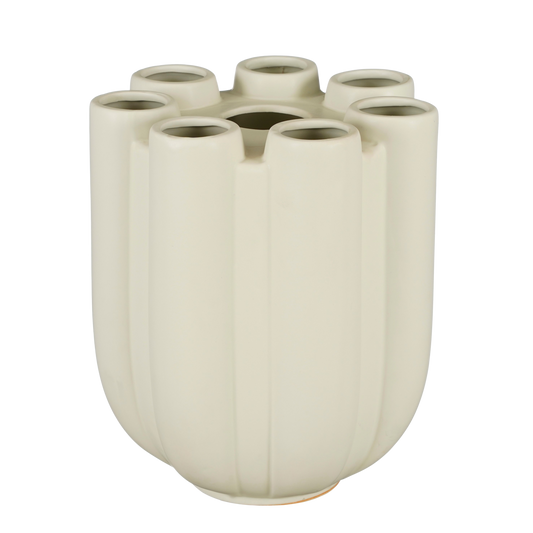Dutch Tulip Vaas H34 x Ø28 cm Keramiek Taupe