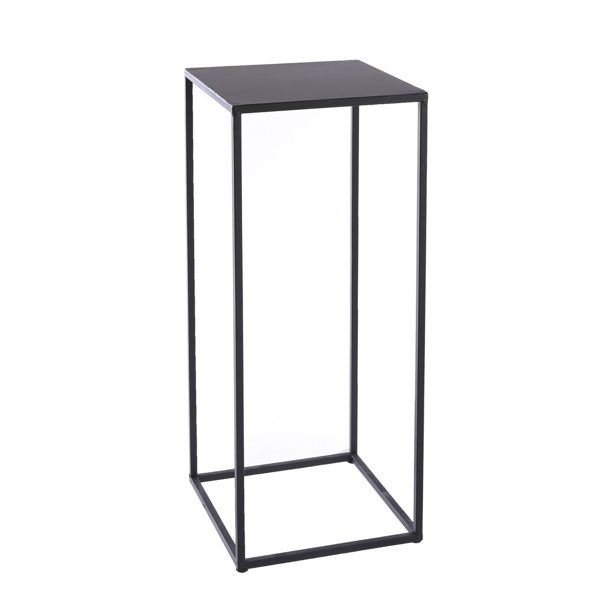 Noah Bijzettafel Set van 3 L30 x B30 x H70 cm Metaal Zwart