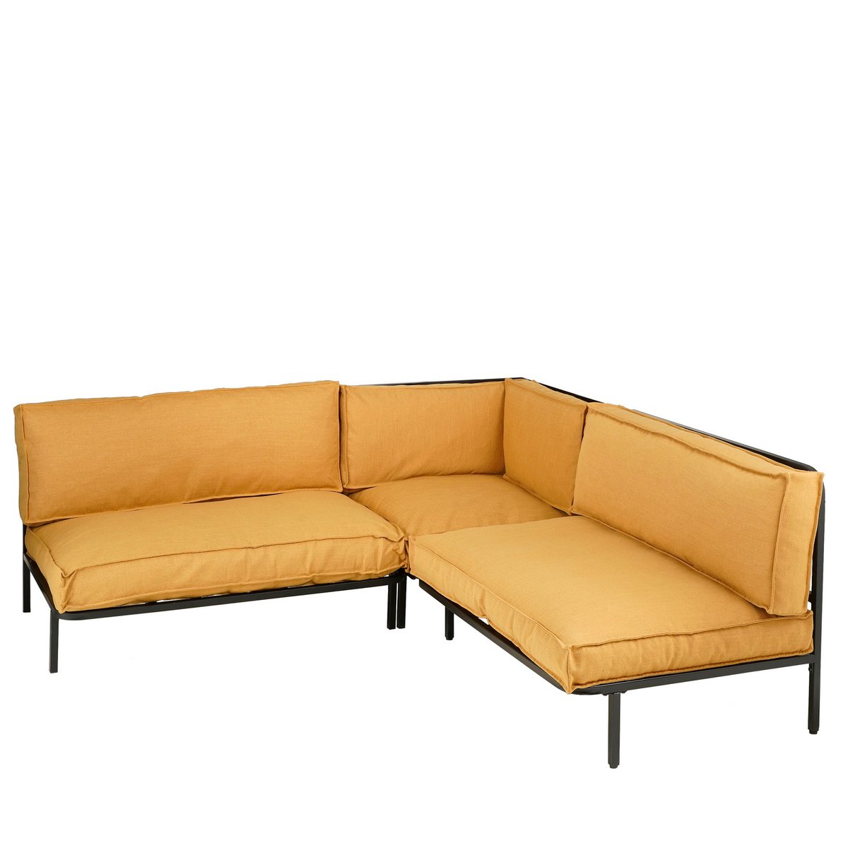 Rome Loungebank L122 x B83 x H78 cm Metaal Zwart