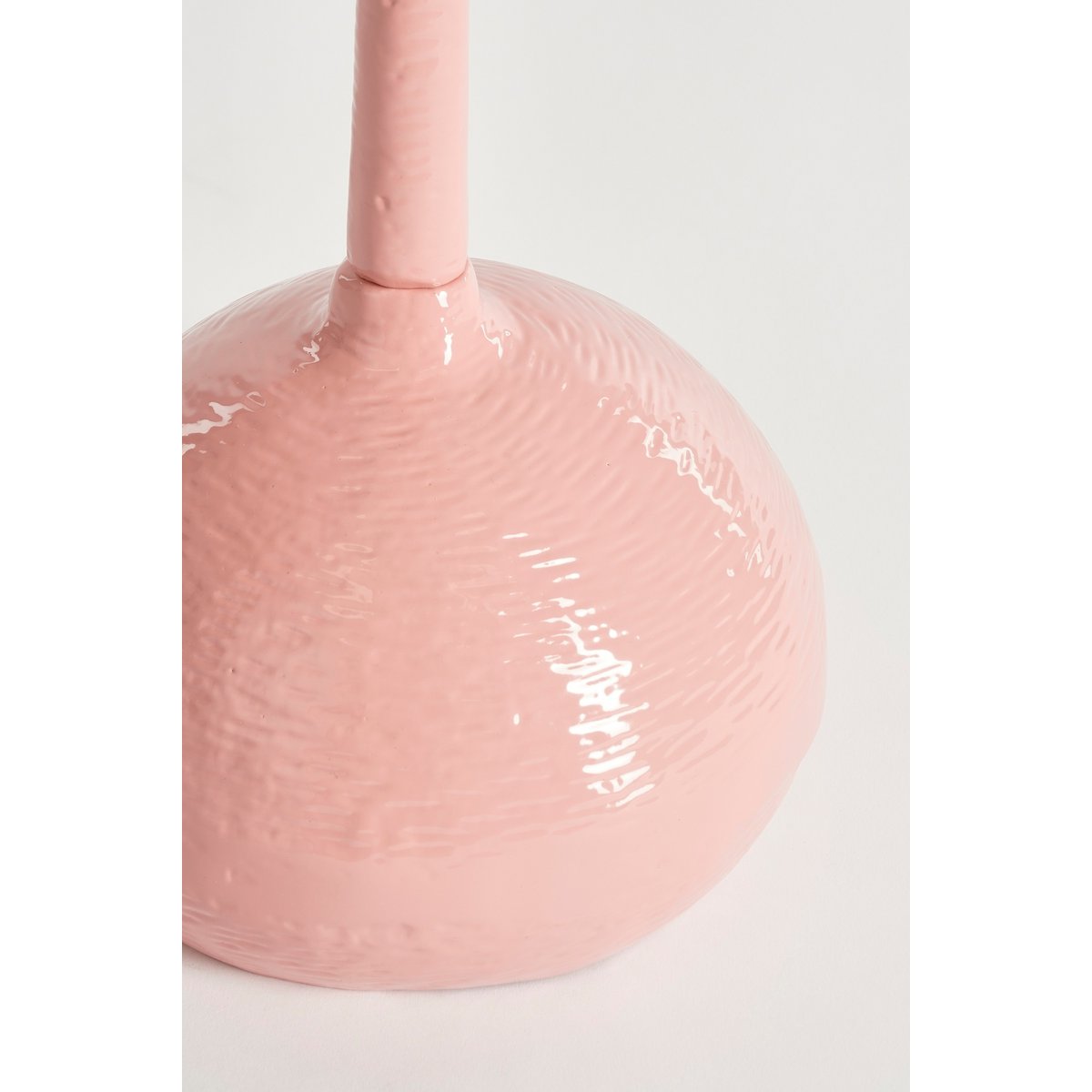 Lumo Bijzettafel H58 x Ø34 cm Gerecycled Aluminium 100% FSC Lichtroze