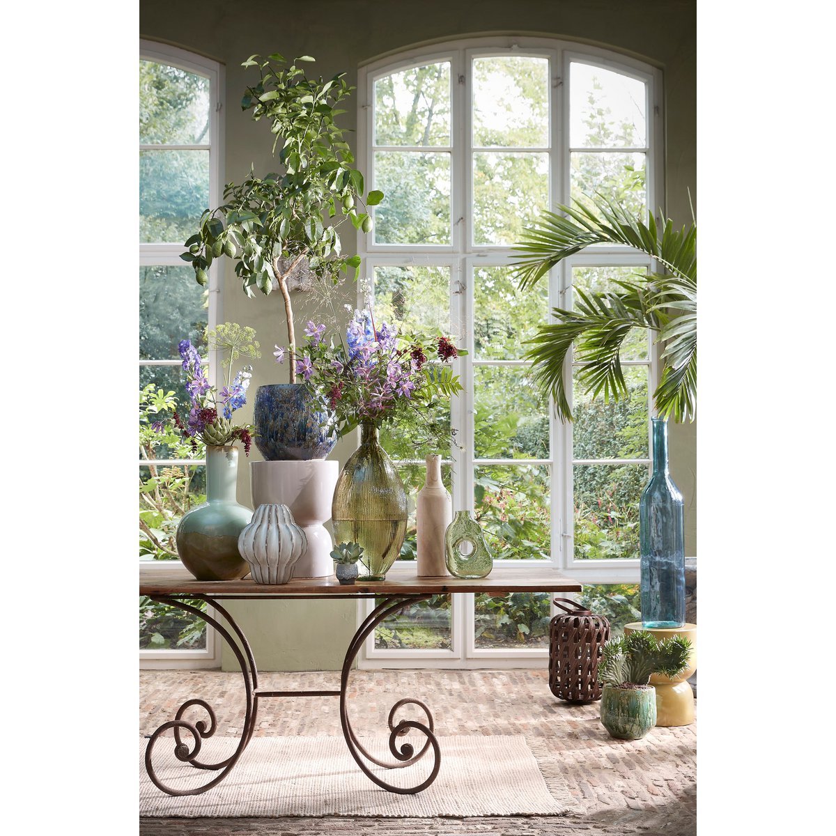Uniq Clear Vaas glas Lichtgroen  L19 x B11 x H25 cm