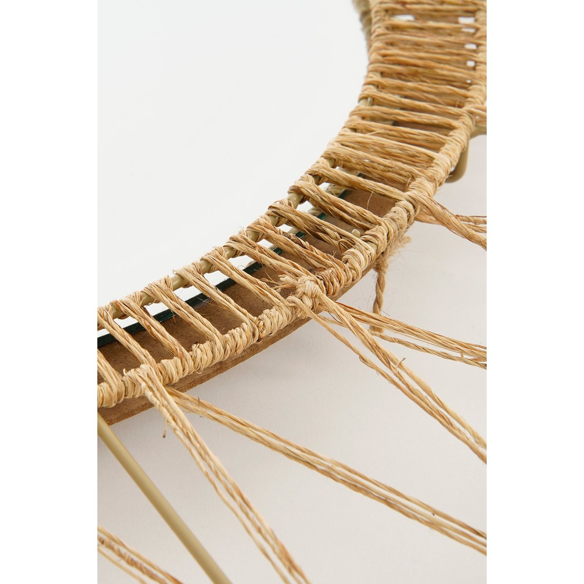 Lucy Wandspiegel H5 x Ø60 cm Jute Lichtbruin