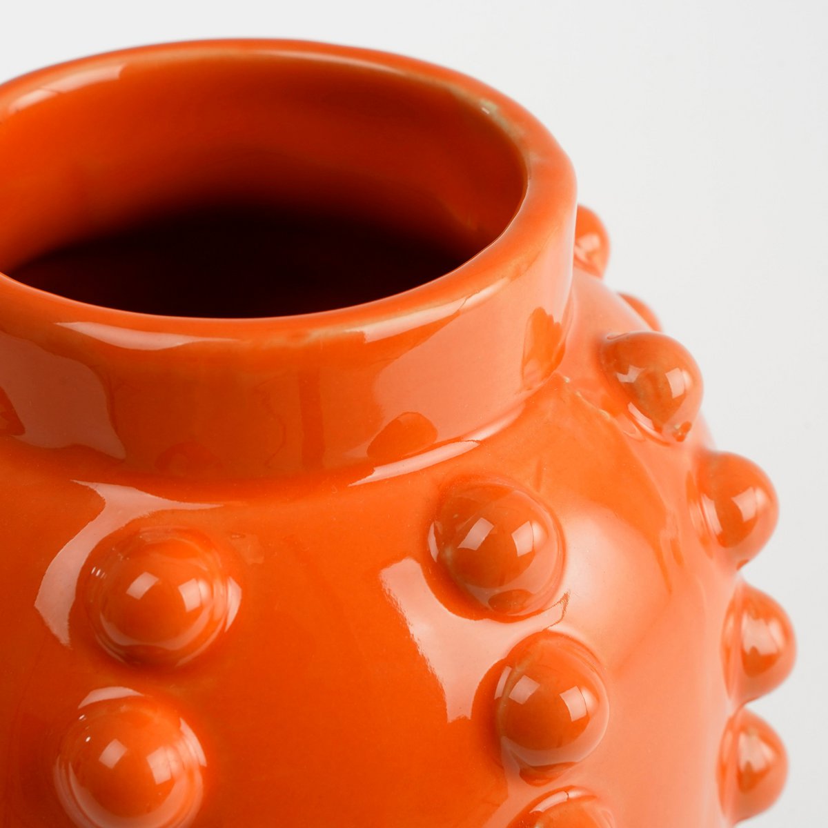 Bubble Vaas Lang H30 x Ø11 cm Keramiek Oranje