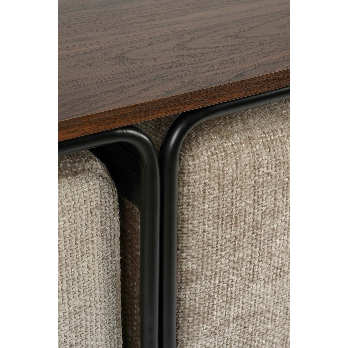 Multi Salontafel met 2 poefjes