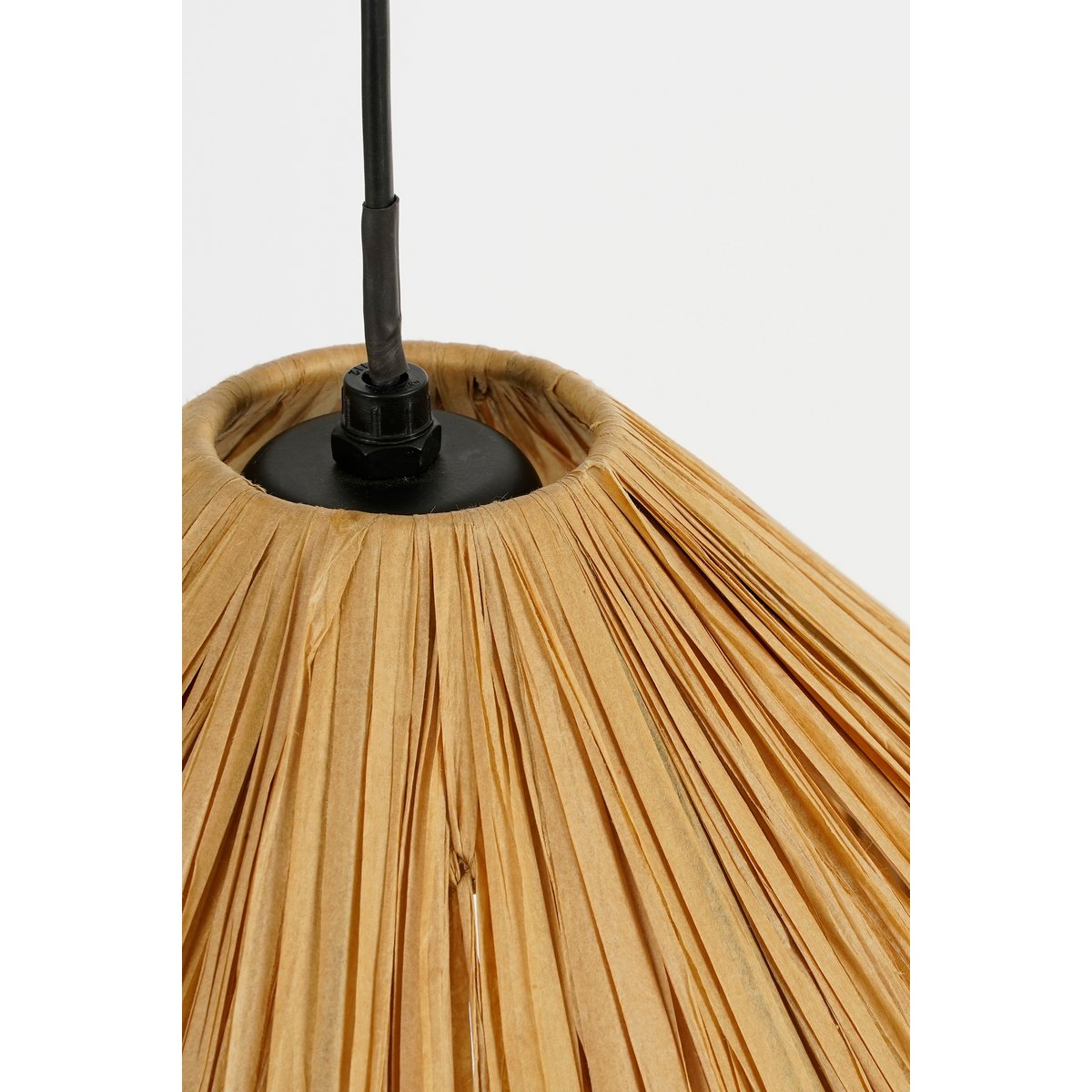 Elli Hanglamp Raffia Lichtbruin Ø 30 cm en 18 cm