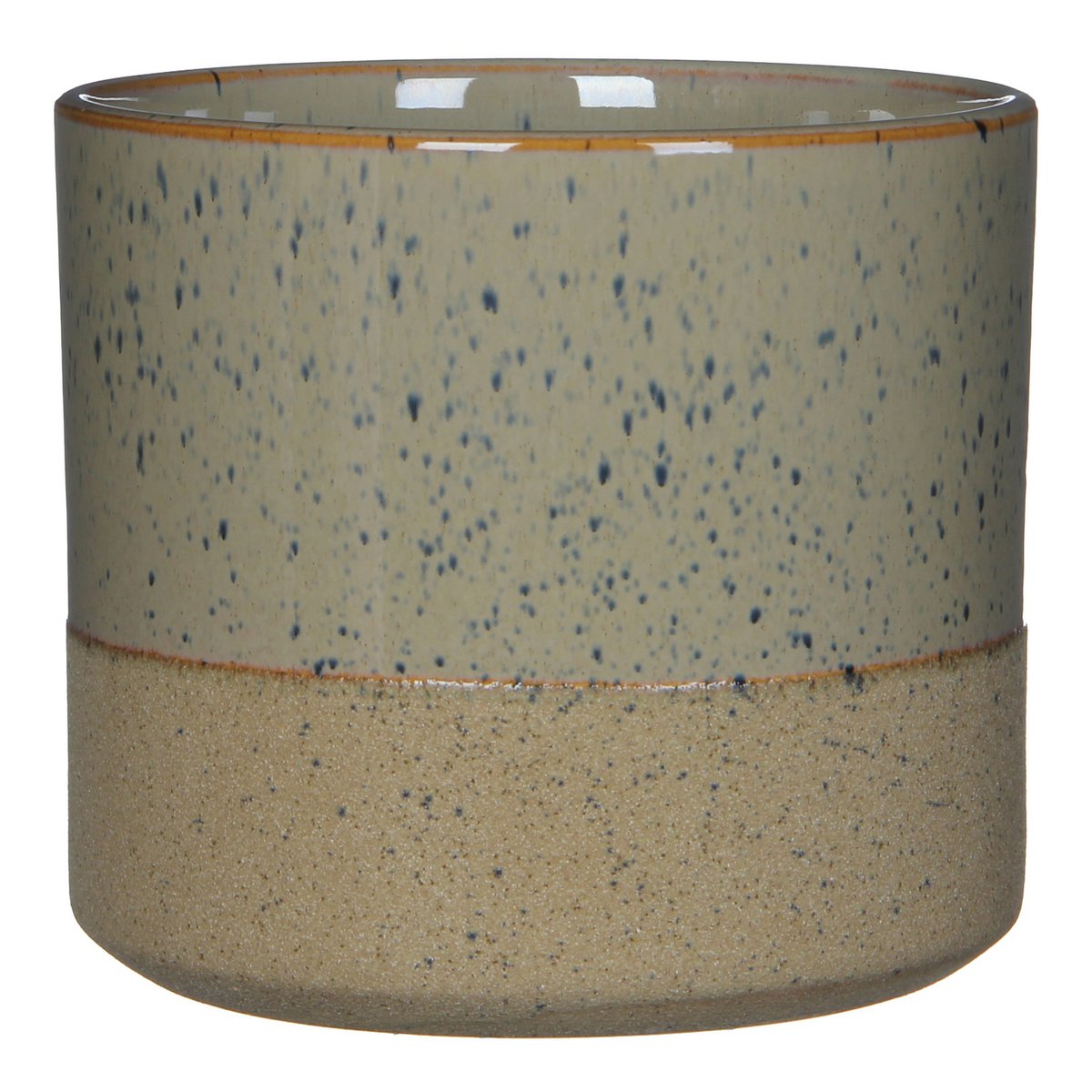 Azzura Bloempot half Crème H17 x Ø18 cm