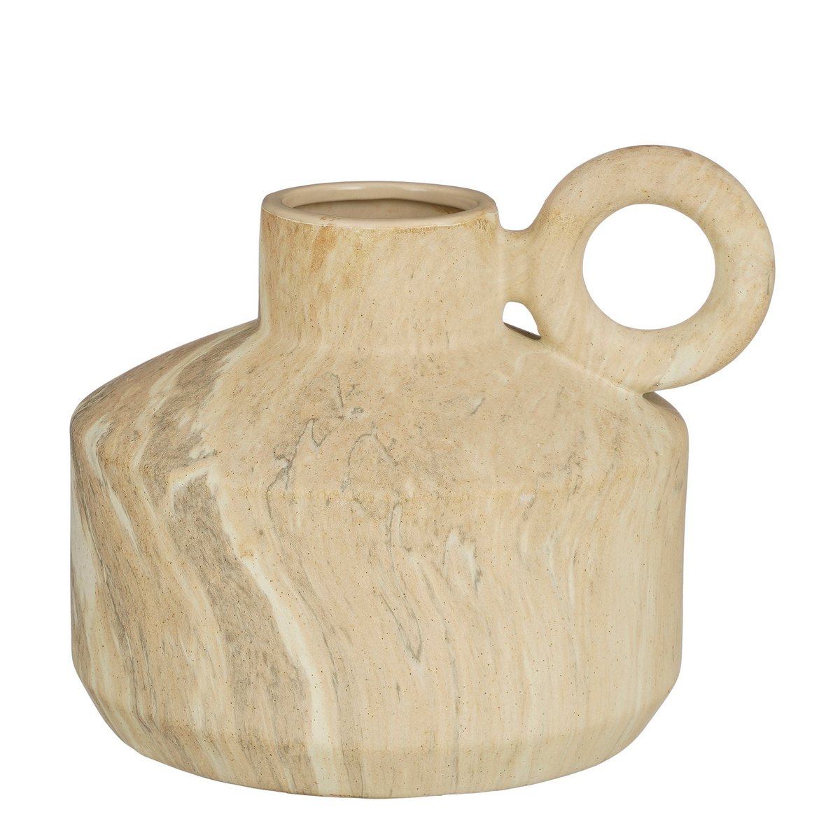 Velora Vaas Keramiek Beige Rond
