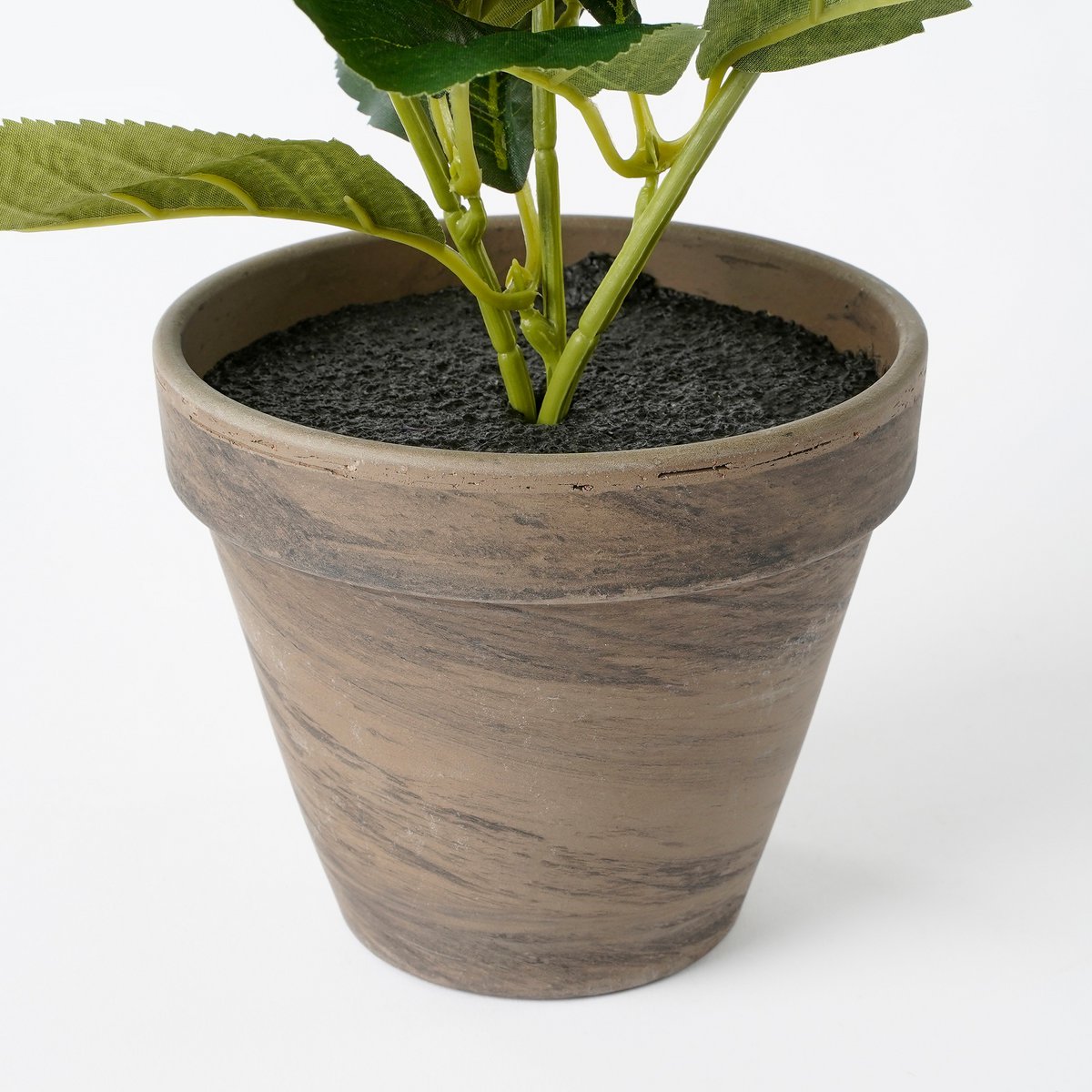 Hortensia Kunstplant in Bloempot Stan H40 x Ø35 cm Wit