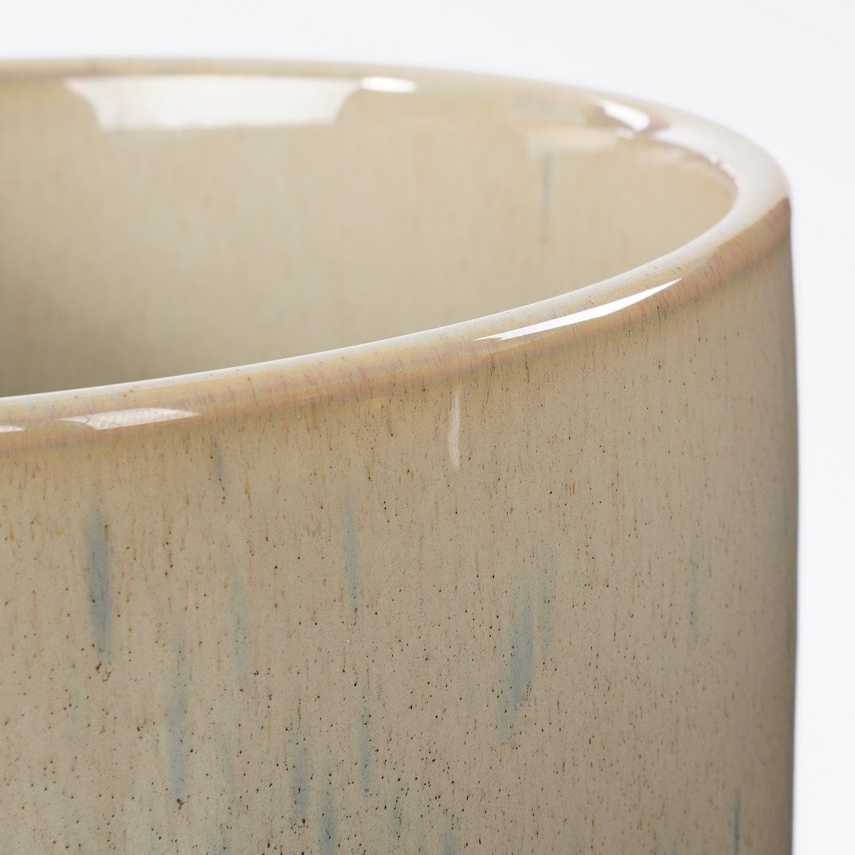 Azurra half Crème Bloempot H18 x Ø21 cm Crème