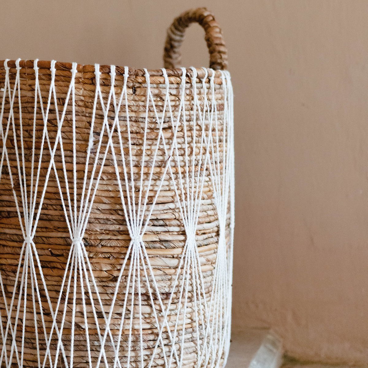 Aurum Boho Opbergmand | Plantenmand gemaakt van bananenvezel
