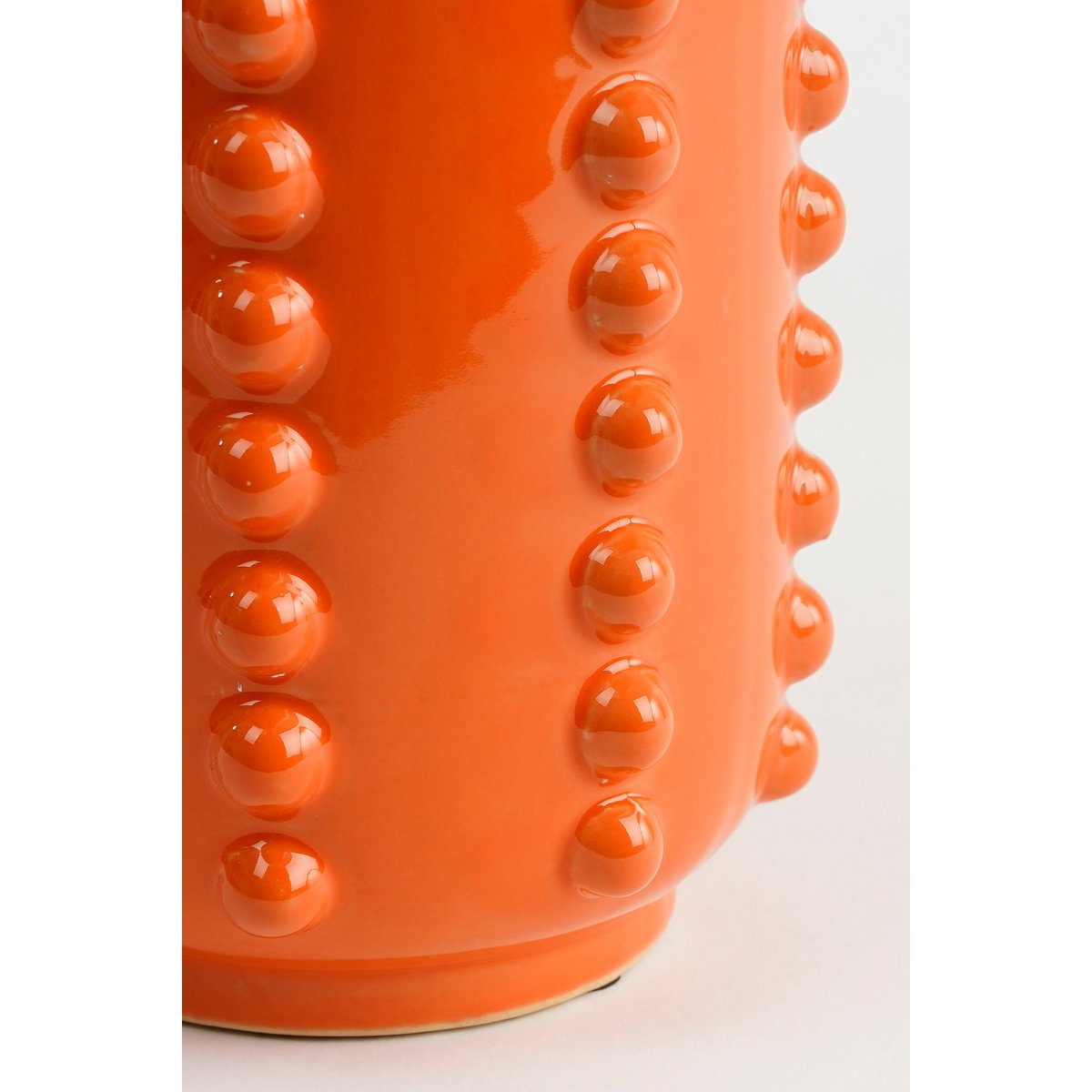 Bubble Vaas Lang H30 x Ø11 cm Keramiek Oranje